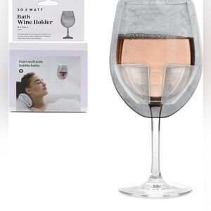 Sipski Marble Wine Holder by 30Watt - Pairs Well With Bubble Baths -NWT
